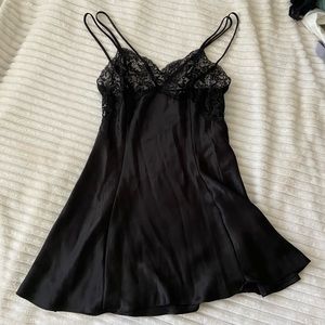 Victoria’s Secret Black Mini Slip Dress